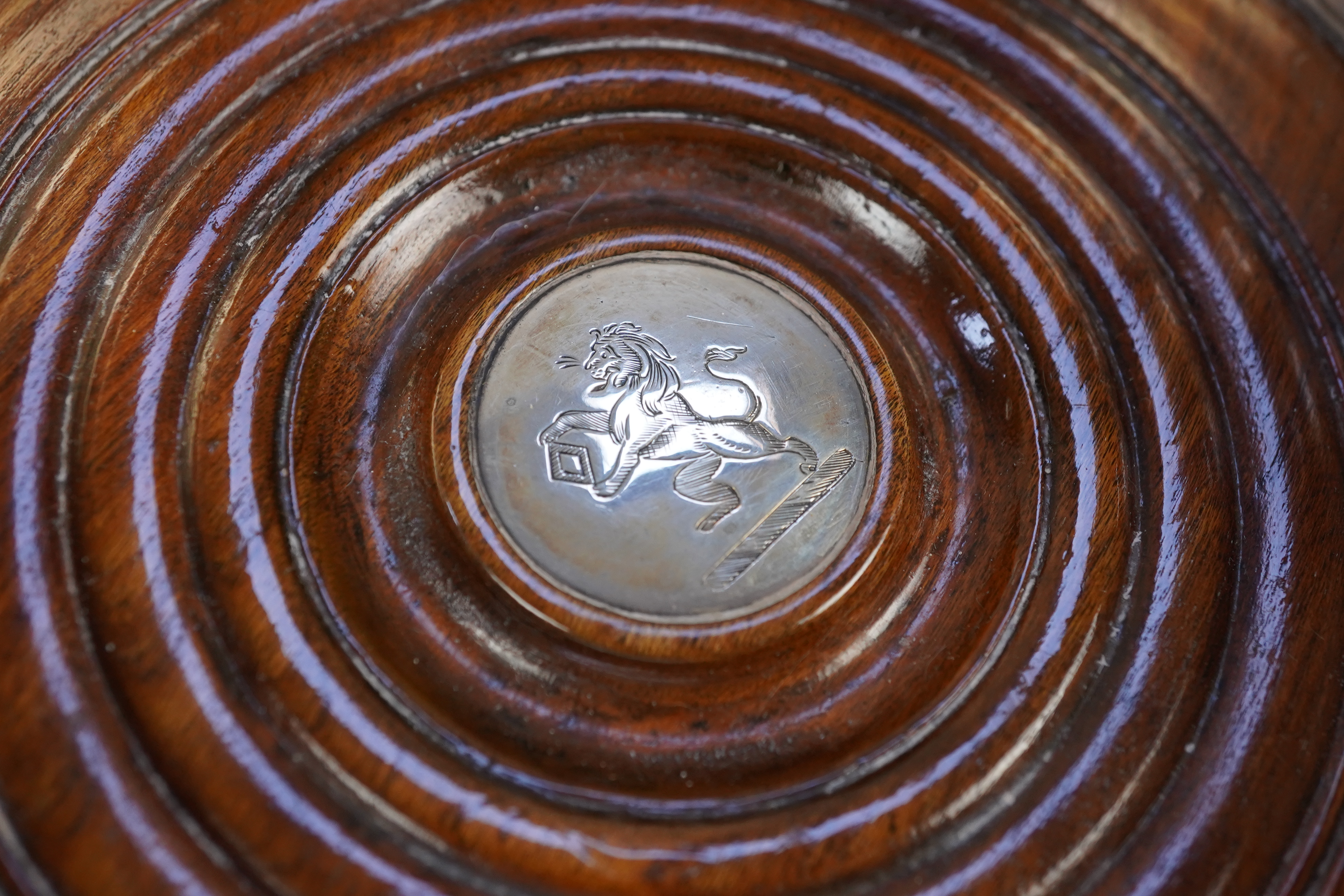 A pair of late George III silver wine coasters, by William Bateman